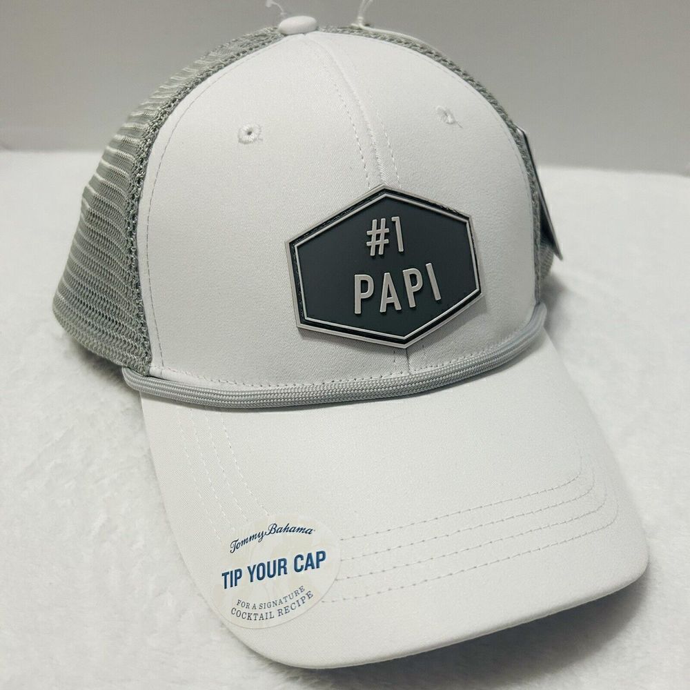 Tommy Bahama White and Gray #1 Papi Hat